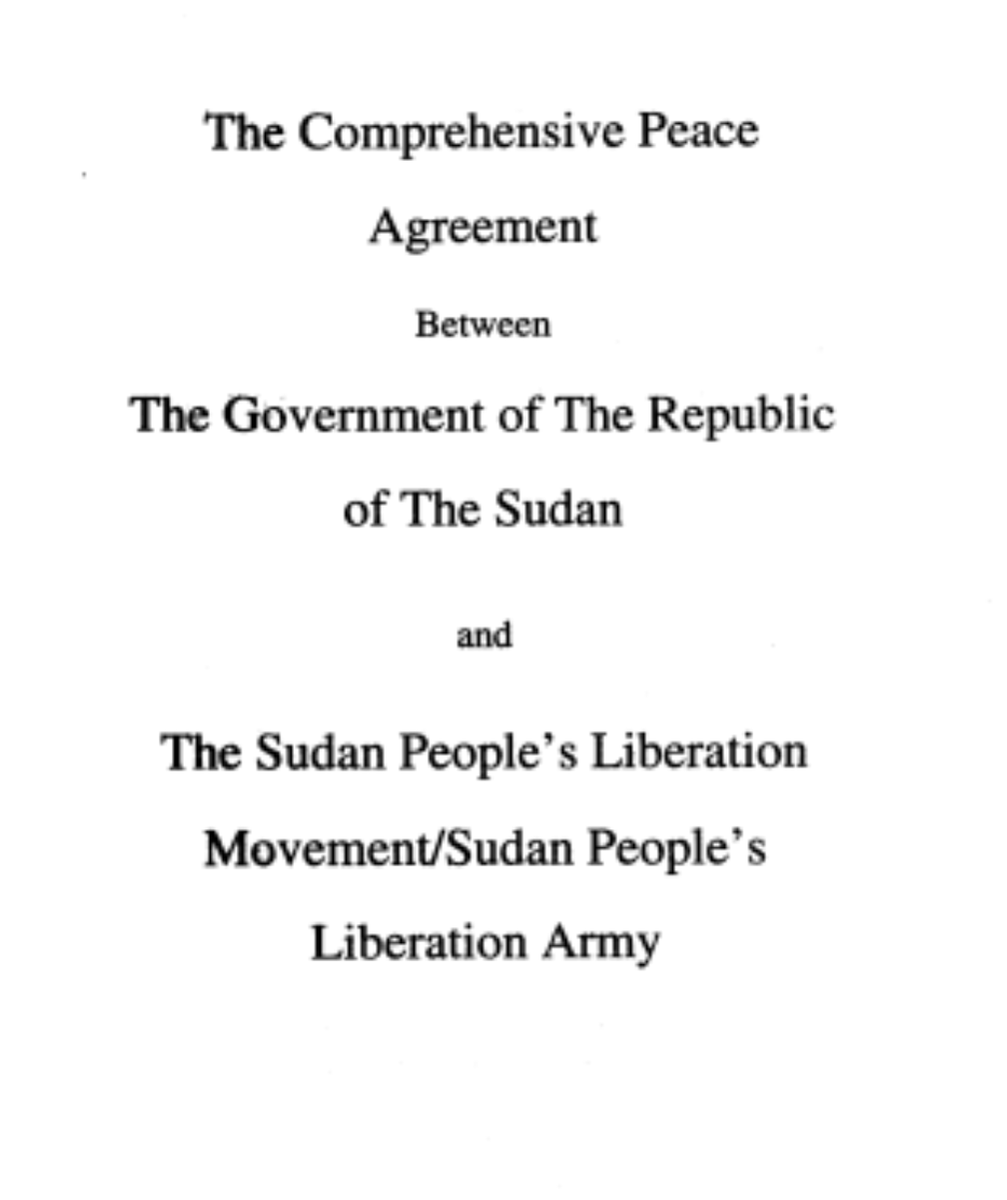 CPA was signed 20 years ago today. A momentous event. It ended an entrenched war but did not bring lasting peace, neither to Sudan nor South Sudan. Why? Maybe problem was not the agreement but lack of implementation. Peace is not words on paper but political practice – always.