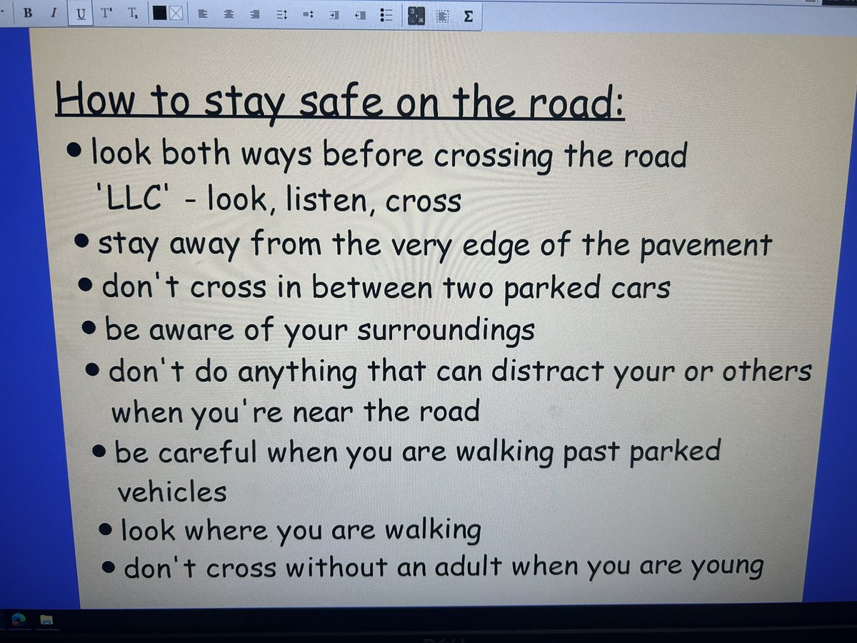 latimerprimary's tweet image. #ClassSP have been thinking about road safety this afternoon - we came up with a list of things to think when you’re walking next to/crossing the road! #LatimerPSHE #LatimerCares