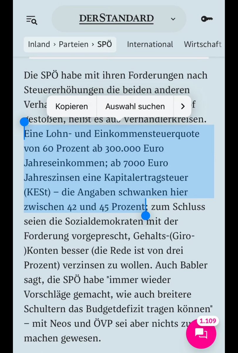 Über 40% KEST, nicht, dass es aus Versehen noch wer schaffen könnte in Österreich sich was anzusparen und aufzubauen 🤡

Mit Politik der Mitte haben solche Forderungen nichts zu tun …