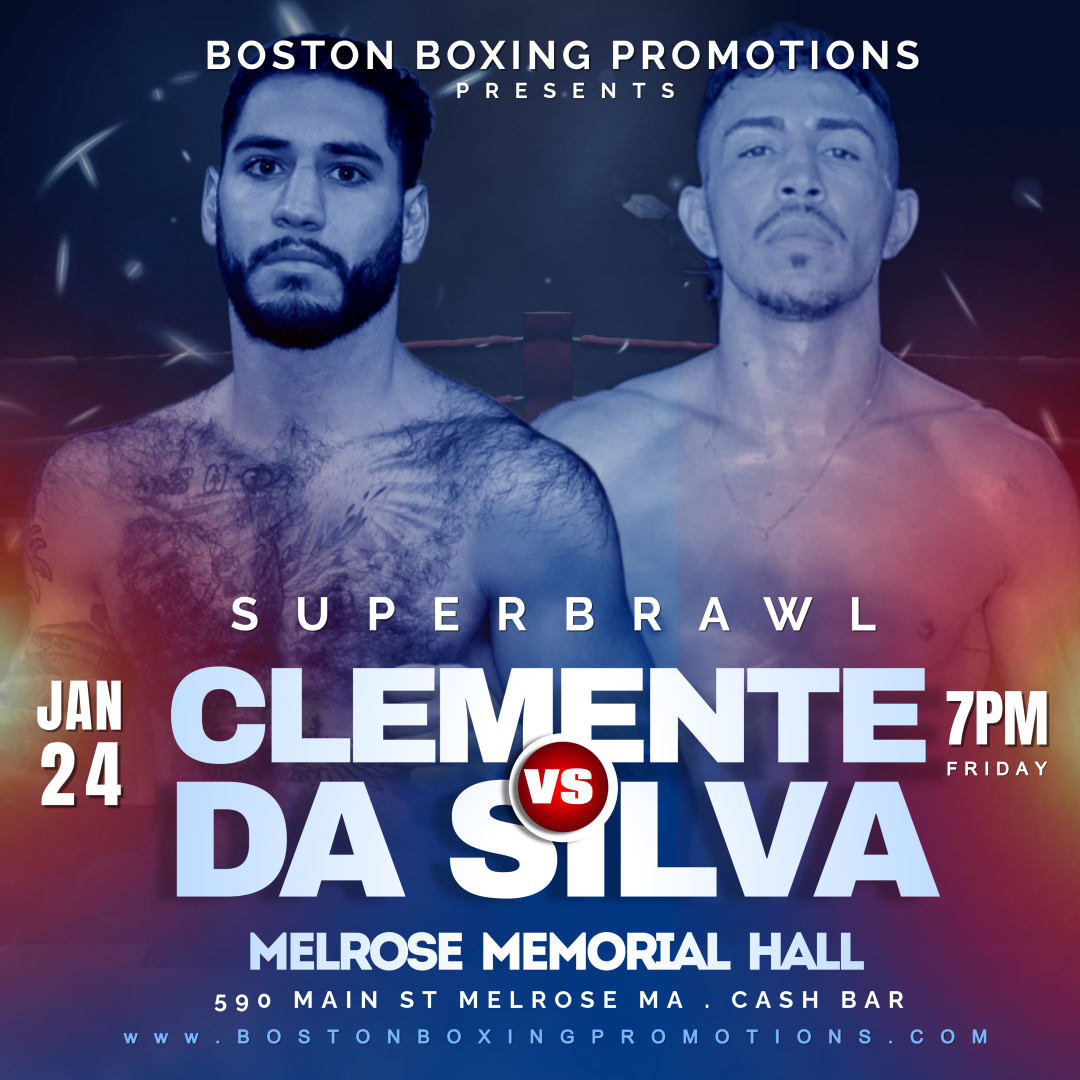 BostonProBoxing's tweet image. New York's Ralph Clemente (1-0, 1 KO) meets Elielson Alves Da Silva in a 4 Rd Light Heavyweight bout on Fri Jan 24th in Melrose, MA. Tickets at BostonBoxingPromotions.com @NYFights @FSalazarBoxing @TimBoxeo @BoxrecGrey