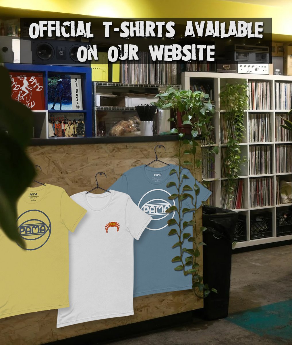 Head over to our website to pick up official Pama Records T-Shirts! 💛
PamaRecords.lnk.to/merch