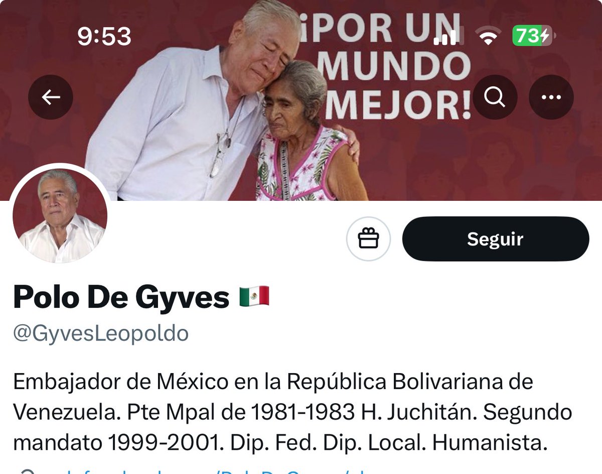MaxKaiser75's tweet photo. Este señor va a ir mañana a avalar el fraude electoral de Maduro en Venezuela

Se lo digo claramente señor @GyvesLeopoldo :

EN MI NOMBRE NO! A MÍ NO ME REPRESENTA! Irá como representante ideológico del Sheinbradorato, NO del pueblo mexicano 

#MexicoNoEstáConLaDictadura https://t.co/ju8otYRD7H