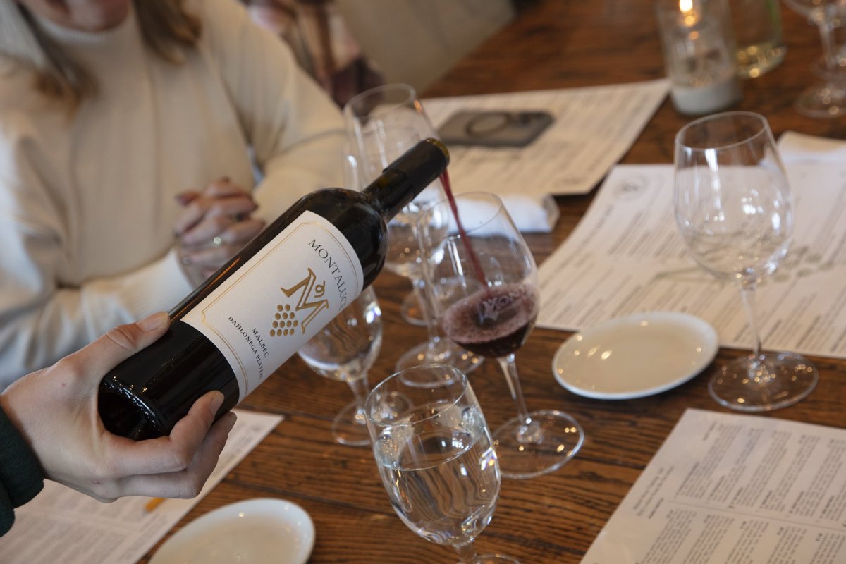 Have you tried our latest Malbec✨🍷 a taste of fresh  blackberries and blueberries welcome you into this wine. Grab a bottle in our retail market or join us for wine 101 and explore the world of wine 😋

#montalucewinery #dahlonegawinery #northgawinecountry🍷 #wine101 #lumpkin