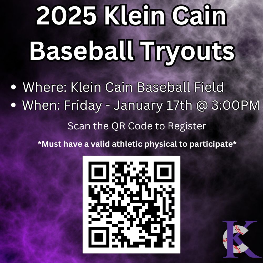 🚨We are almost a week away from our 2025 Tryouts. The first day of tryouts will be on Friday the 17th at 3:00pm. The second day will be Saturday the 18th starting at 9:00am for those that advance.🚨

Open Field next week Tuesday-Thursday 2:45pm-4:00pm.

🌩️REIGN CAIN!🌩️