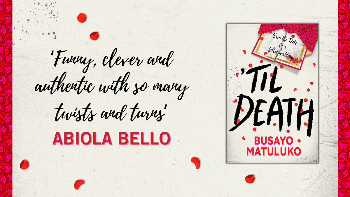 A slick and addictive YA mystery thriller that celebrates the nuances and dramas of Nigerian family and culture, Til Death by <a href="/BusayoMatuluko/">busayo 🌻</a> is coming 30th Jan!