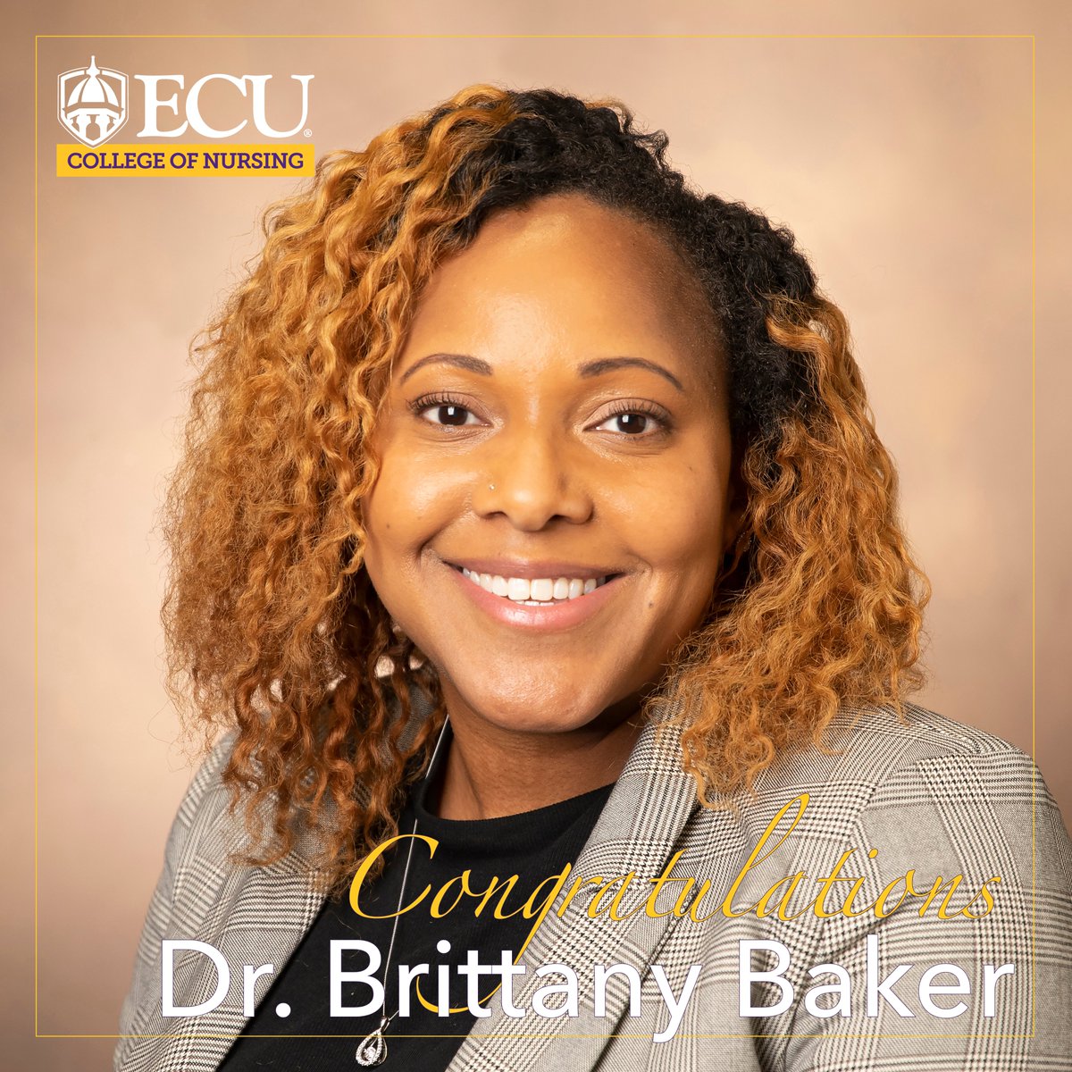 Congratulations are in order for Dr. Brittany Baker on being awarded a College of Nursing Teaching Scholars Grant for her research project “The Conceptualization of APRN Clinical Judgment and Decision-Making”.

💜💛🏴‍☠️🩺
