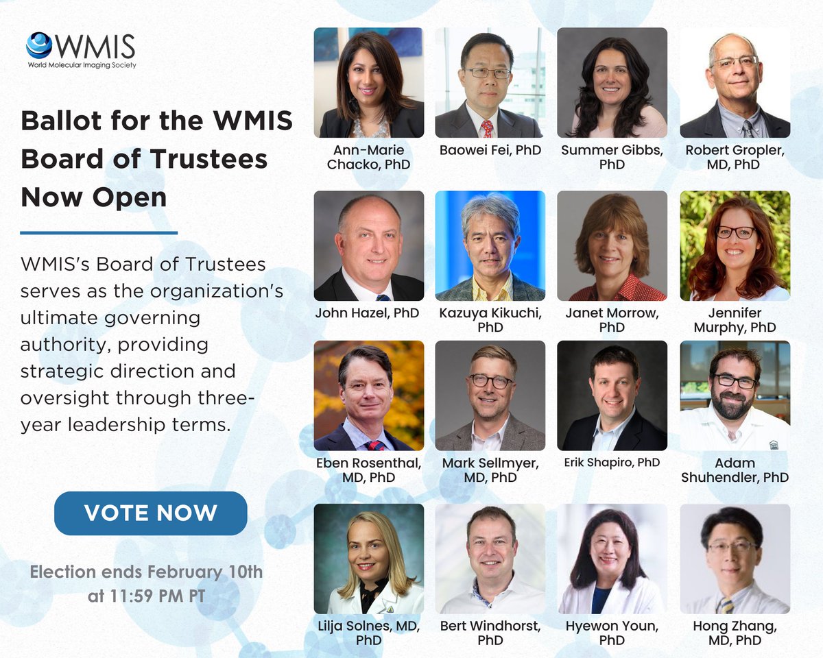 WMIS WMIC (@wmiswmic) on Twitter photo 🗳️ WMIS Board of Trustees Ballot is Open! WMIS members, cast your vote by Feb 10, 2025 to help shape the future of WMIS! 
🔗 Meet the candidates: ow.ly/Of6K50UCAIL
👉 Vote now: ow.ly/tQp450UCAIM 🗳️ WMIS Board of Trustees Ballot is Open! WMIS members, cast your vote by Feb 10, 2025 to help shape the future of WMIS! 
🔗 Meet the candidates: ow.ly/Of6K50UCAIL
👉 Vote now: ow.ly/tQp450UCAIM