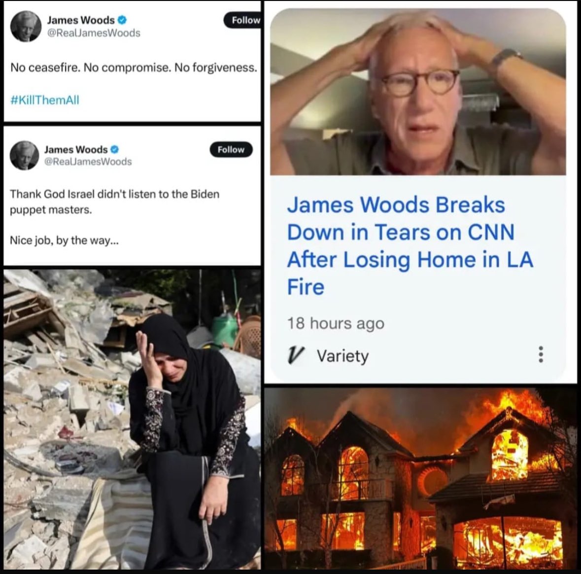 omarsuleiman's tweet image. Praying that God protect the lives and properties of innocent people in Los Angeles and beyond. But can’t help but notice this. The people of Gaza continue to be exterminated by the cruel in houses of power, with the support of the cruel who feel invincible in their mansions.