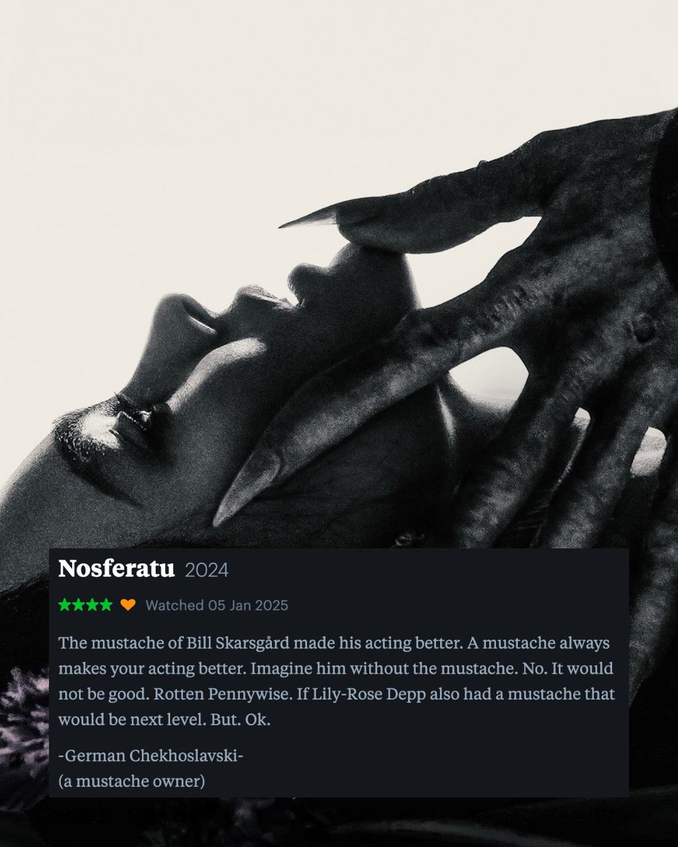 #Nosferatu #BillSkarsgard #LilyRoseDepp #germanchekhoslavski #Letterboxd