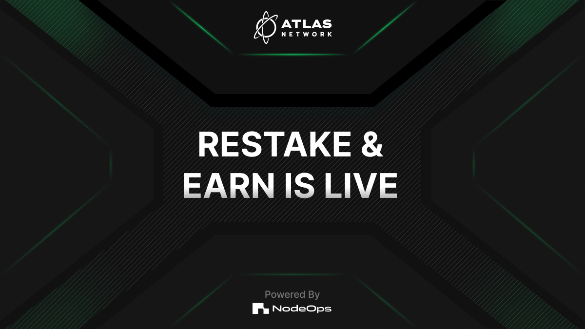 🚨 @eigenlayer Restake &amp; Earn Testnet Campaign is now LIVE 🚨

Once restaked, you will earn 5 NPs per day for the duration of the Testnet.

What are you waiting for?

Restake &amp; Earn Now: testnet.atlasnetwork.xyz