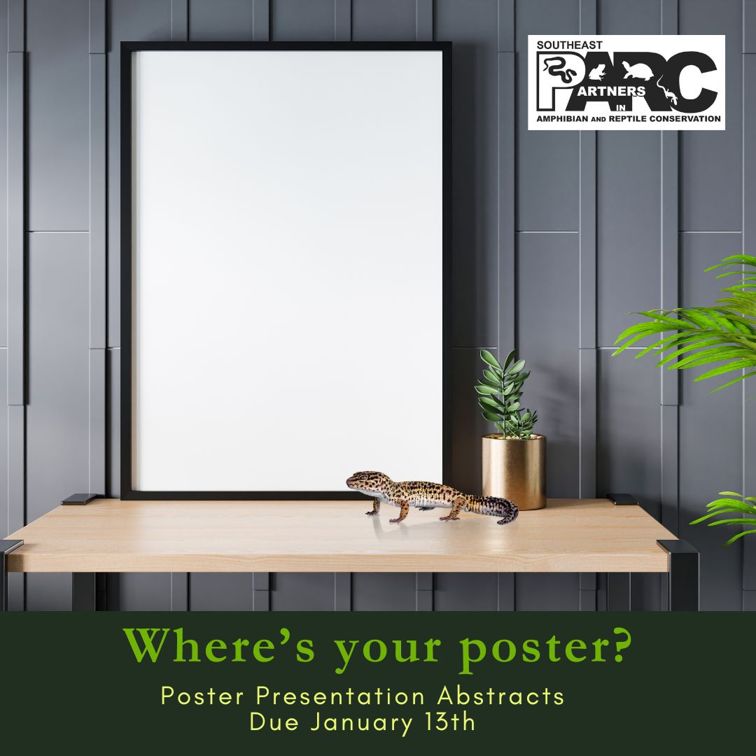 📢 Calling All Southeastern US Herpetologists and Researchers! 🐍🦎Time to submit your 2025 SEPARC Poster Presentation Abstracts. 👉 Details here: bit.ly/3BU4aW5 Questions? 📧 Email separc@separc.org  #SEPARC2025 #Herpetofauna #Southeast #Reptiles #Amphibians