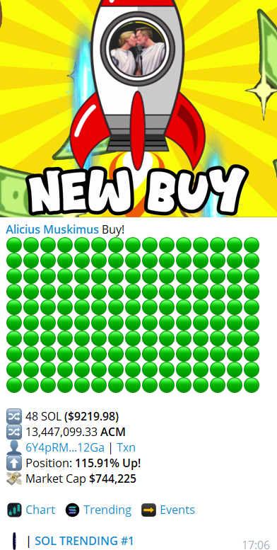 AliciusMuskimus's tweet photo. Told you so. Perfect entry here! Biggest single buy yet. Grab your golden ticket before the opportunity is over. 🚀🚀#Nowornever #moonmission #LFG https://t.co/q3epcOvyJu