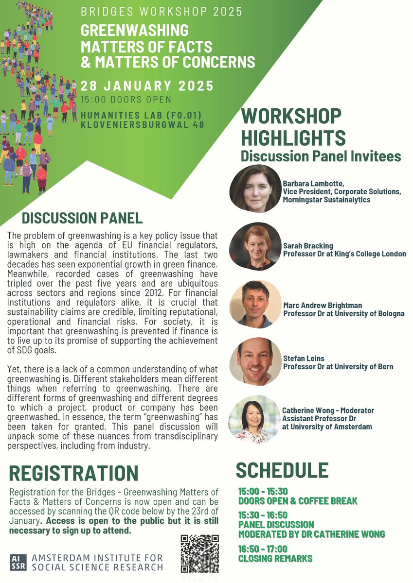 AISSR (no longer active on X) (@uva_aissr) on Twitter photo 🌿Greenwashing: Between Matters of Facts and Matters of Concern🌿 Join the expert panel on greenwashing & sustainability credibility, hosted by Research Priority Area BRIDGES with @cmlwong, <a href="/KobeDeKeere/">Kobe De Keere</a> & <a href="/pampueror/">Pablo Ampuero-Ruiz 🌳 巴梓諾</a>.
28 Jan | 15:00 | Register by 23 Jan👇
csds.uva.nl/content/events… 🌿Greenwashing: Between Matters of Facts and Matters of Concern🌿 Join the expert panel on greenwashing & sustainability credibility, hosted by Research Priority Area BRIDGES with @cmlwong, <a href="/KobeDeKeere/">Kobe De Keere</a> & <a href="/pampueror/">Pablo Ampuero-Ruiz 🌳 巴梓諾</a>.
28 Jan | 15:00 | Register by 23 Jan👇
csds.uva.nl/content/events…