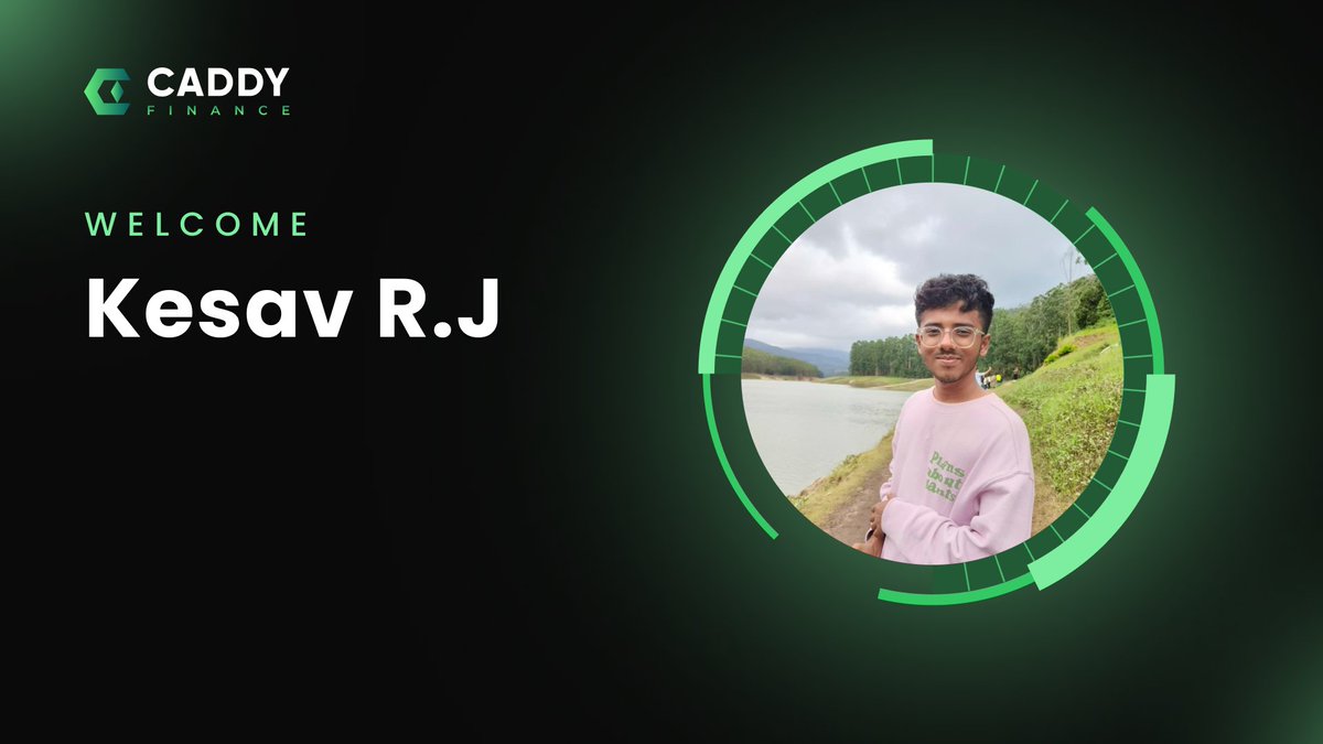 caddyfi's tweet photo. 🚀 Welcome @rjkesavchandar to @caddyfi Founder's Office!  

Building the bridge between TradFi &amp; DeFi just got stronger.   

LFG! 💪

#DeFi #FinTech #WelcomePost #CaddyFinance #XDCNetwork https://t.co/kFPICpdTZ7