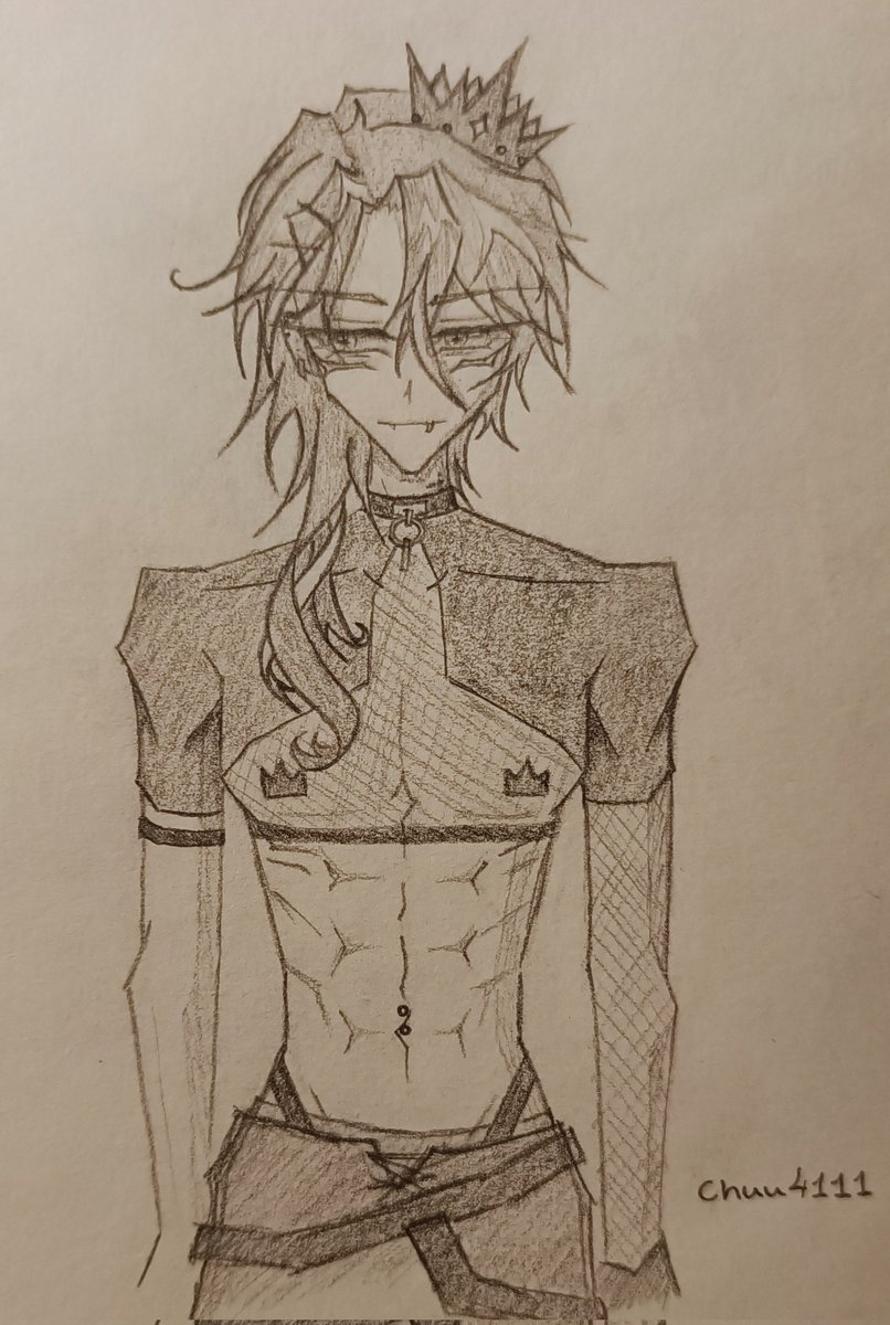Art of kami :) 
#RiiIllust

I usually draw females so it's a bit off, but imma improve >.> 
More art in the future hopefully >u<