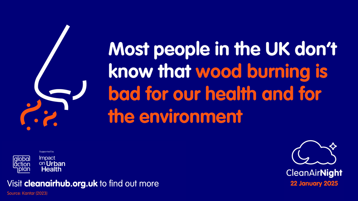 Wood burning harms our health and the environment, but most people are unaware that it is a major source of air pollution 🔥

Learn the facts about wood burning now ⬇️

cleanairnight.org.uk
