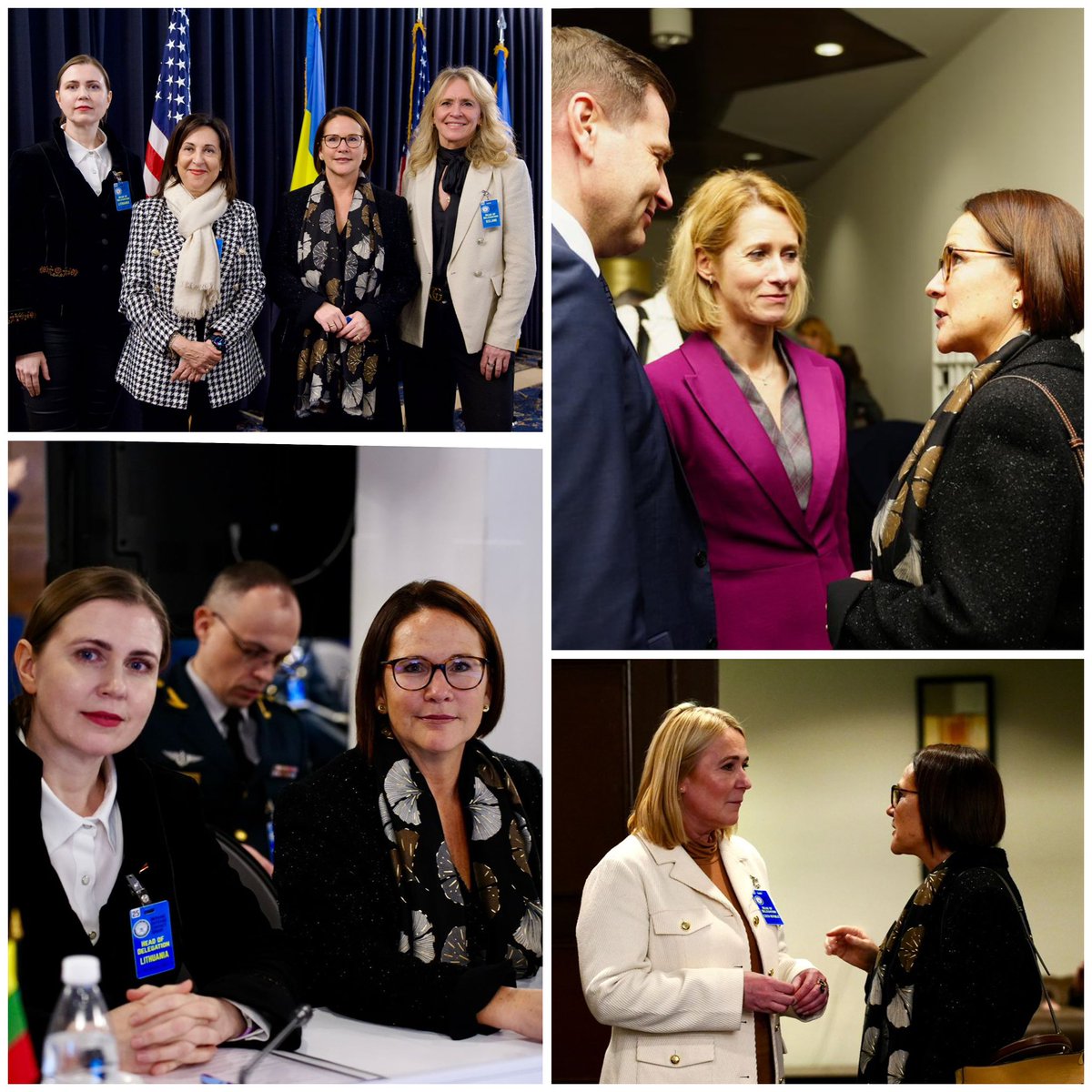 The Ukraine Defense Contact Group was a great opportunity to discuss today’s multiple challenges with my female homologues in Ramstein. #WomenInDefense 🤝
 <a href="/Defense_lu/">Direction de la défense</a> <a href="/WPLeadersOrg/">Women Political Leaders</a>