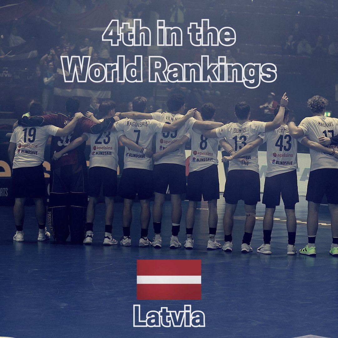IFF_Floorball's tweet image. 𝑯𝒊𝒔𝒕𝒐𝒓𝒚 𝑴𝒂𝒌𝒆𝒓𝒔! 🇱🇻
Latvia are now officially 4th in the World for Men's Floorball after the recent rankings update. Marking for the first time in 23 years we have someone other than 🇨🇿🇫🇮🇸🇪🇨🇭 as the Top 4 in Men's Floorball World Rankings.

Apsveicam Latviju!! 👏