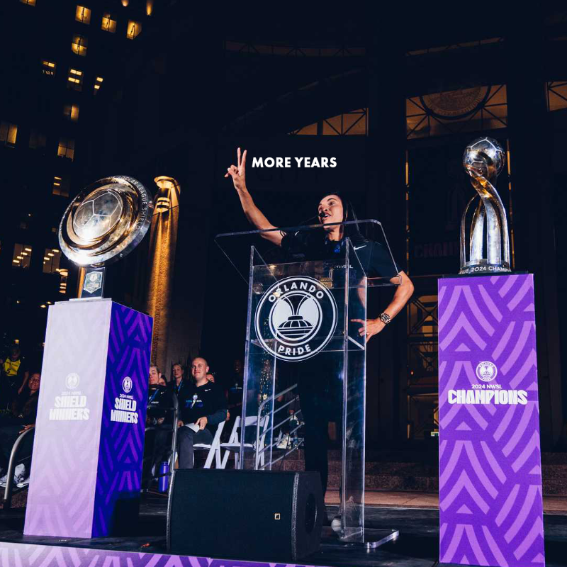 ORLPride's tweet photo. Two more years of @martavieiras10 in Orlando ✨