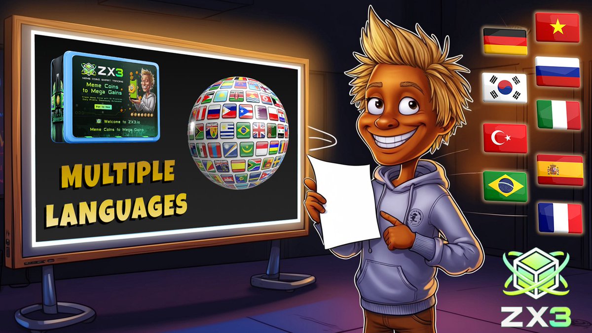 zx3_io's tweet image. 🌍 ZX3.io Presentation is Now Multilingual!
We’re excited to announce that the official  presentation is available in:
🇩🇪 German | 🇫🇷 French | 🇮🇹 Italian | 🇪🇸 Spanish
🇧🇷 Portuguese (Brazil) | 🇷🇺 Russian | 🇹🇷 Turkish
🇰🇷 Korean | 🇻🇳…