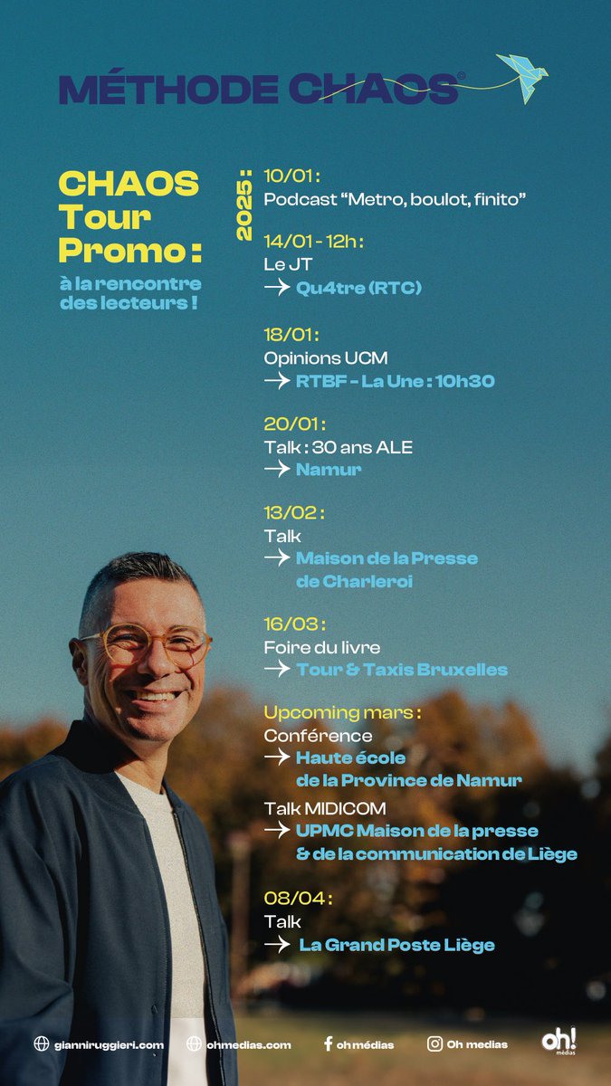 #Chaos Promo tour ☺️
Thx <a href="/qu4tremedia/">QU4TRE - Liège Média</a> #ucm