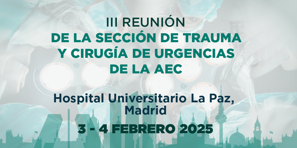aecirujanos (@aecirujanos) on Twitter photo ¿Te lo vas a perder? Os esperamos a todos en Madrid los dias 3 y 4 de febrero
➡️➡️rntraumayurgenciasaec.com
<a href="/StcuaeC/">AECUrg</a>
<a href="/NisaFrancisca/">Francisca García-Moreno Nisa</a> <a href="/FelipePareja67/">Felipe Pareja 🇪🇸</a> <a href="/me4_so/">SoMe4Surgery</a> <a href="/Me4Trauma/">SoMe4Trauma</a> ¿Te lo vas a perder? Os esperamos a todos en Madrid los dias 3 y 4 de febrero
➡️➡️rntraumayurgenciasaec.com
<a href="/StcuaeC/">AECUrg</a>
<a href="/NisaFrancisca/">Francisca García-Moreno Nisa</a> <a href="/FelipePareja67/">Felipe Pareja 🇪🇸</a> <a href="/me4_so/">SoMe4Surgery</a> <a href="/Me4Trauma/">SoMe4Trauma</a>