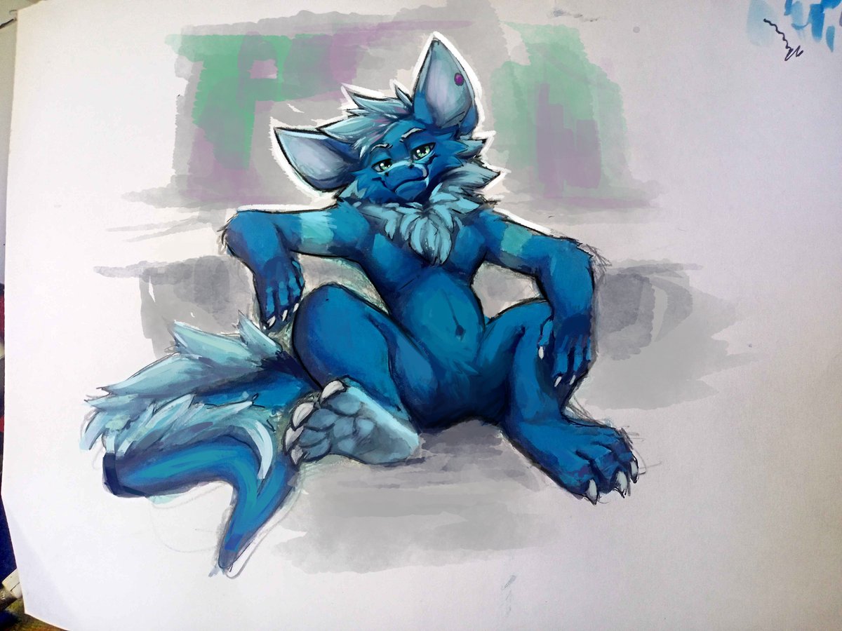 Time to chill on the sofa

🎨: @/fluffdzaino on IG