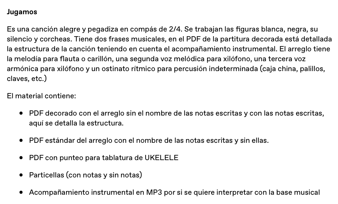¡Año nuevo, recursos nuevos! "¿Jugamos?" Os presentamos una partitura divertida con arreglo para instrumentos del aula, tablatura para ukelele de la melodía y acompañamiento en MP3 mariajesusmusica.gumroad.com/l/lwela