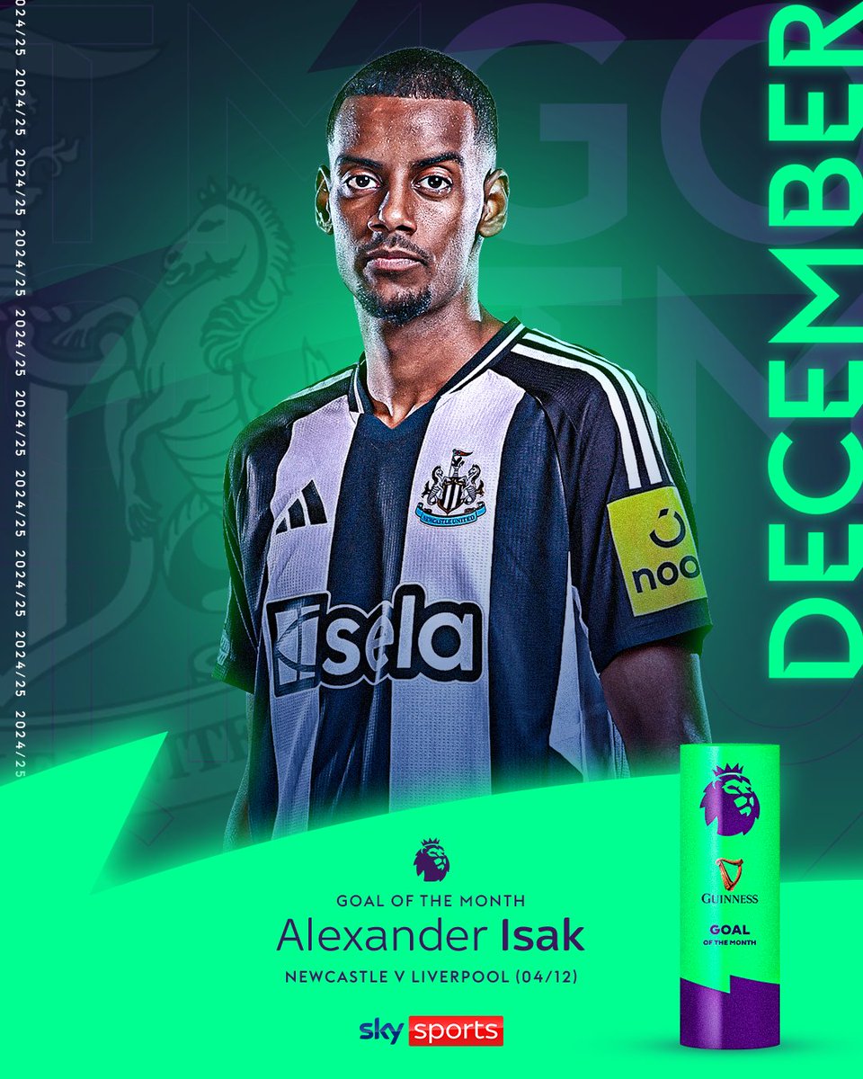 Alexander Isak's wonder strike from distance against Liverpool is your Guinness Goal of the Month for December 🤩⚽