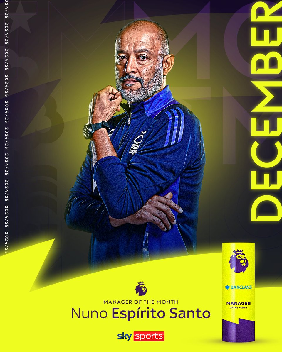 BREAKING: Your Barclays Manager of the Month for December is Nuno Espírito Santo  👔🙌