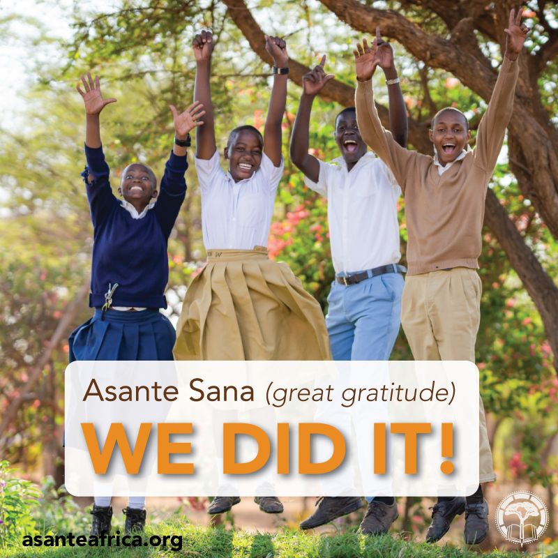 Thank you to everyone who supported our holiday campaigns! With your generosity and the 1:1 match from the Quest Foundation, Joy Reed, and our Board of Directors, we exceeded our $100,000 goal! 

Together, we are empowering  East African youth to start the year strong. 🫶💞