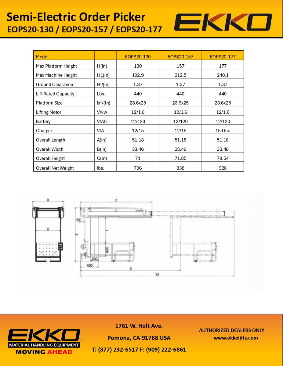 EKKOlifts's tweet photo. ๐จ Introducing the NEW Semi-Electric Order Picker!
Our semi-electric order picker is the perfect, eco-friendly solution to streamline your daily operations.
Key Benefits: โก Energy-efficient ๐ฆ Increases productivity ๐ฐ Cost-effective
Contact Ekko today! ๐
#OrderPicker https://t.co/subCIkSJ4p