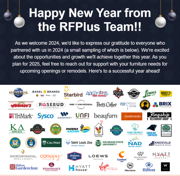 RestFurnPlus's tweet image. Check out this week's newsletter featuring lounge furniture, stone tables, ideas to future-proof your resturants, and most importantly, our greetings for a very Happy New Year, including a thank you to our clients which we partnered with in 2024!!
mailchi.mp/210c942d6ddb/s…