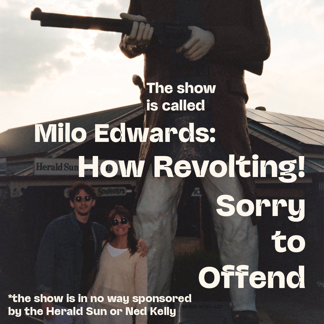 Milo_Edwards's tweet image. my australian tour dates are now all on sale! you can see my show &apos;how revolting! sorry to offend&apos; in:

perth 15-3
canberra 16-3
brisbane 22-3
sydney 23-3
melbourne 27-3 to 20-4

(tix in thread)