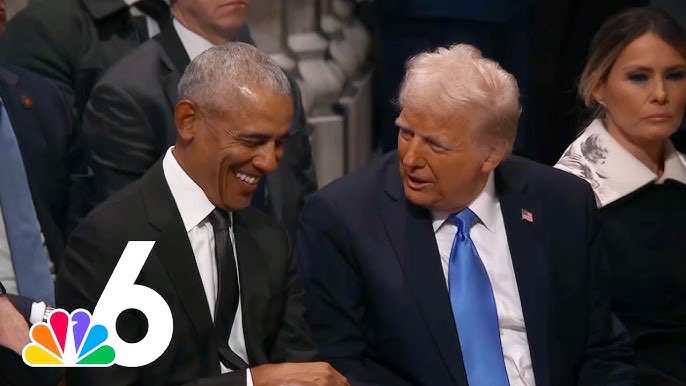 ProudSocialist's tweet image. It’s crazy how in the span of two months Obama went from calling Trump “a threat to democracy” to laughing with him. Makes you realize how unserious the Democrat party really is. They don’t even believe the rhetoric that they use to scare the American people into voting for them.