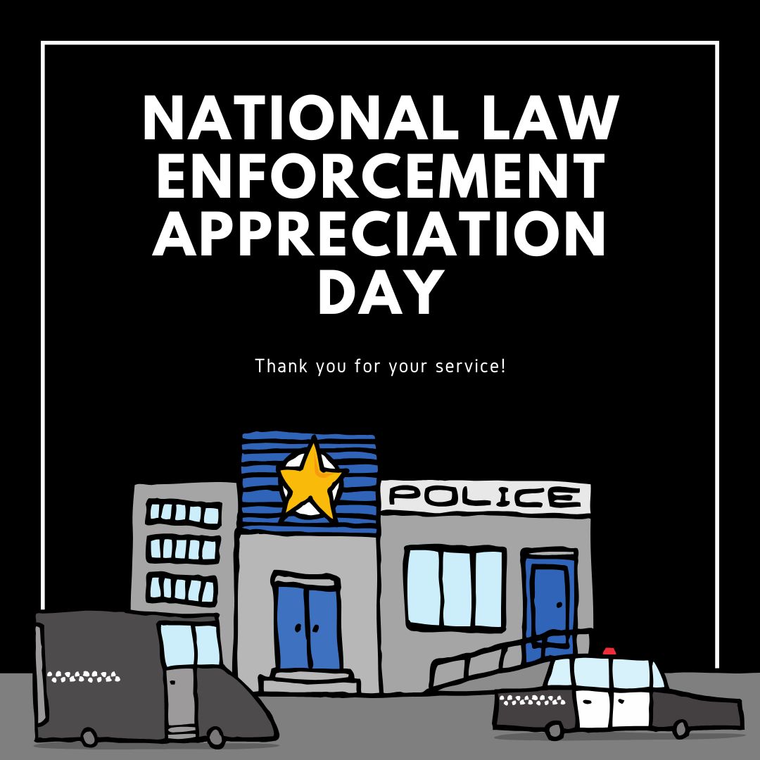 Today we honor and appreciate the brave men and women in law enforcement. 👮‍♂️💙 Thank you for your dedication, service, and commitment to keeping our communities safe. #LawEnforcementAppreciationDay