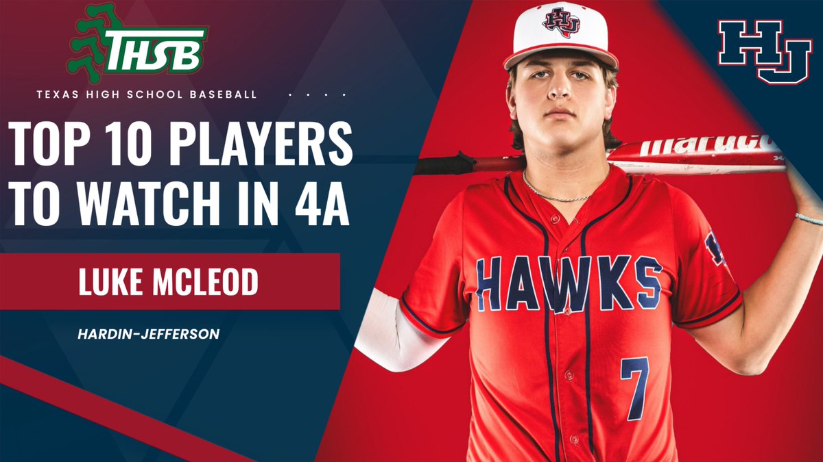 Congratulations to Luke McLeod on being named one of the Top 10 Players to Watch in 4A by Texas High School Baseball! #WeFlyTogether