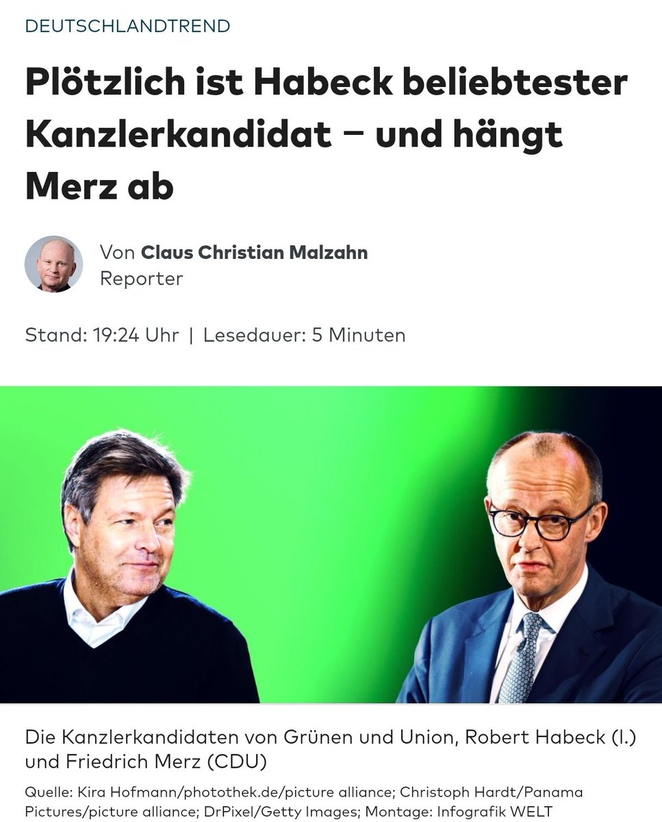 Und der Wahlkampf hat erst begonnen. #Habeck4Kanzler