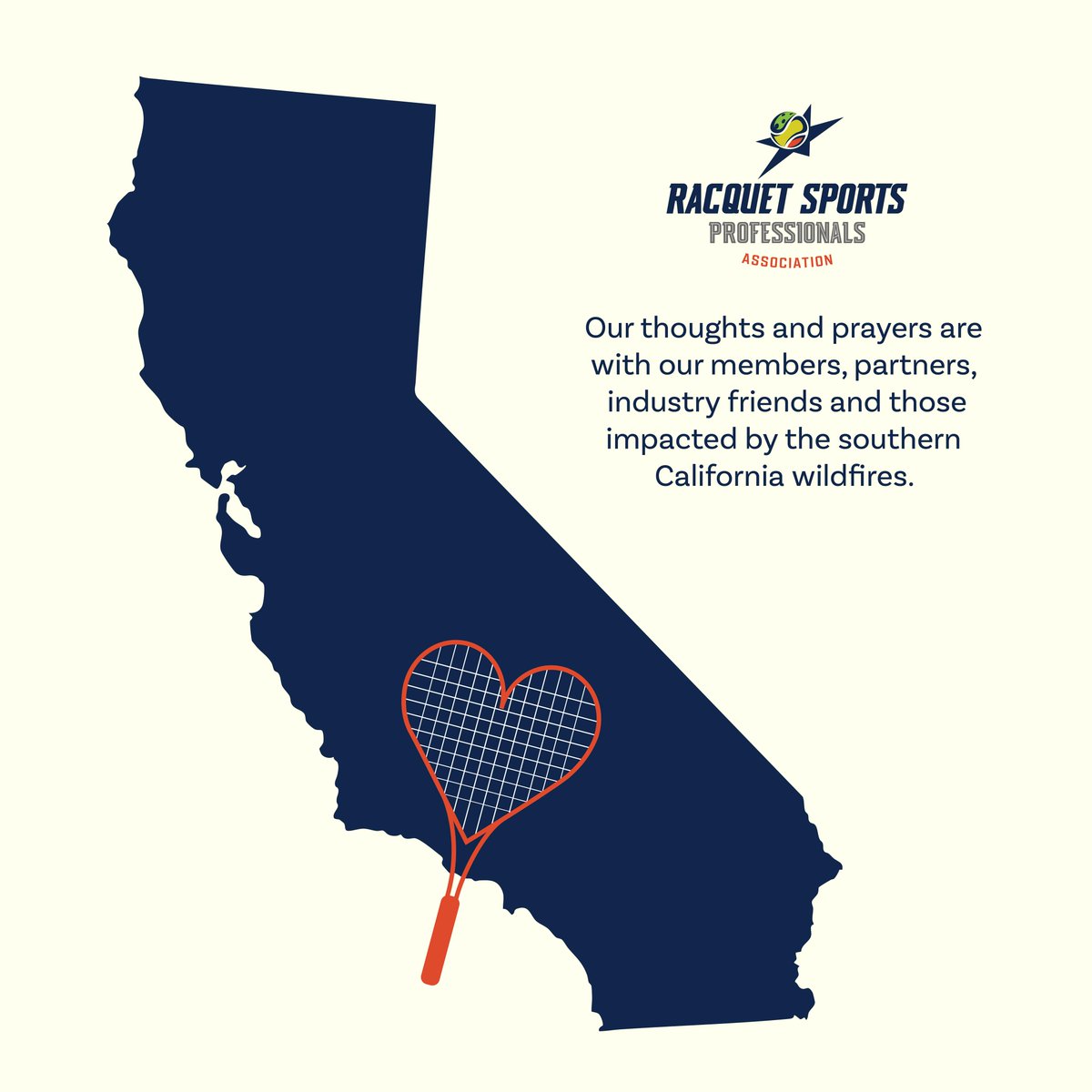 The RSPA stands in solidarity with the communities affected by the wildfires happening in southern California, as well as the emergency responders on the scene. 

We wish for safety and strength for everyone involved.