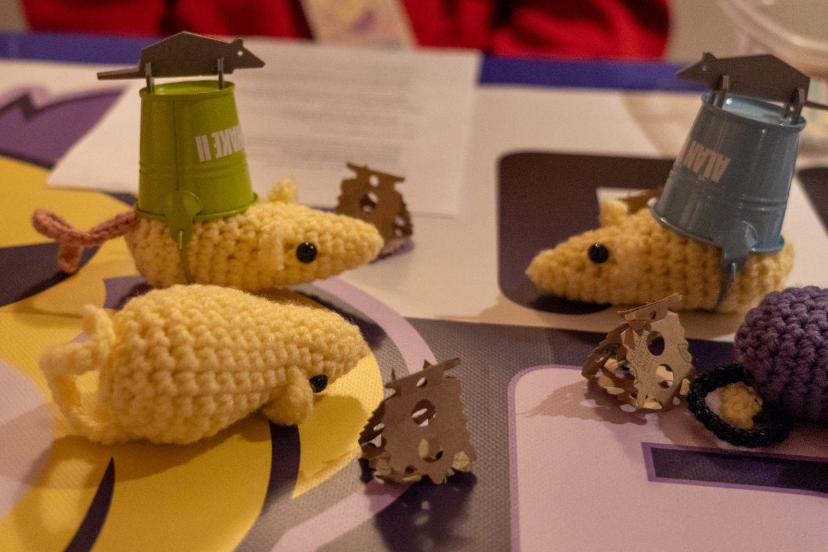 FrameFatales's tweet image. If you're a women or femme interested in speedrunning, charity events, gaming, and comradery, visit the #FrameFatales table outside of #AGDQ2025's stream room, open every day this week from 1-5PM ET!

Come chat with our amazing liasons and enjoy the many, MANY crocheted Ratales!