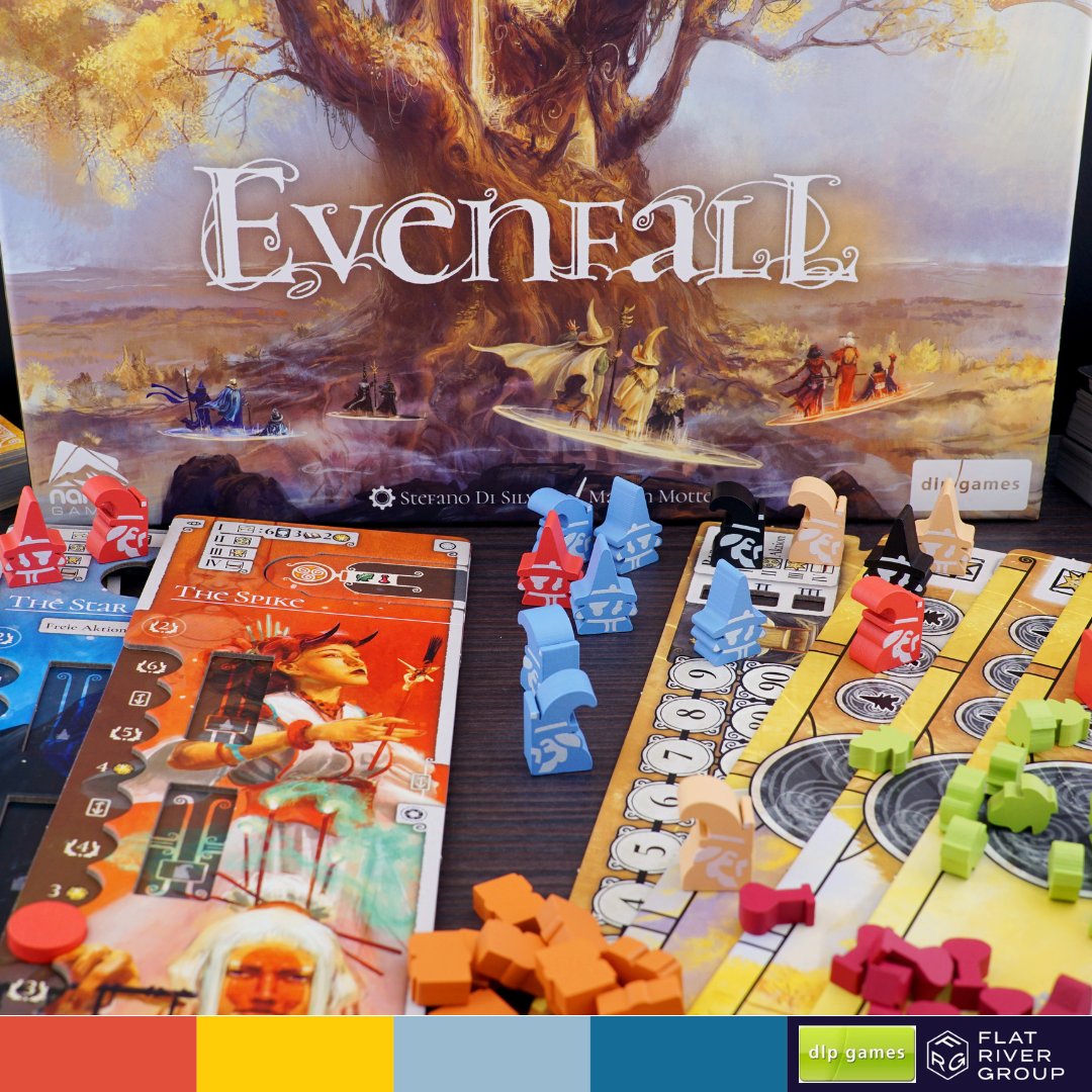 Battle for the Enchanted Throne this New Years!✨🪑✨
In this card-driven, engine-building game!

🤩𝗘𝘃𝗲𝗻𝗳𝗮𝗹𝗹 by 𝗱𝗹𝗽 𝗴𝗮𝗺𝗲𝘀 is available online and in your local game store!🤩

1-4 players | Ages 14+ | 60-120 minutes