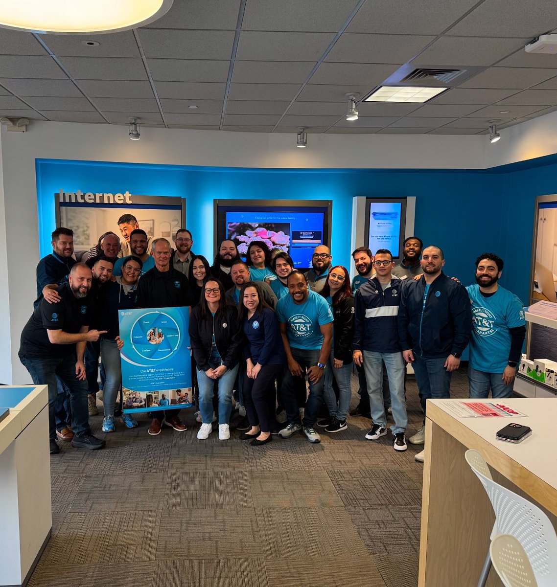 “AT&amp;T Guarantee”: A bold and exciting commitment to ensuring our customers that we will always make it right! 

<a href="/TheNEStates/">Northeast States</a> <a href="/keroninc/">Keron Incarnato</a> <a href="/pnixnix/">Peter Nixon</a> <a href="/BaezYasmine/">Yasmine Baez</a> <a href="/ATT/">AT&T</a>