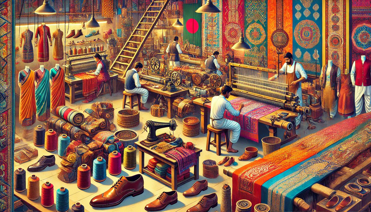 Bangladesh 🇧🇩 is well-known for its clothing and Leather industries. We produce the best Quality Denim and Dress Shoes