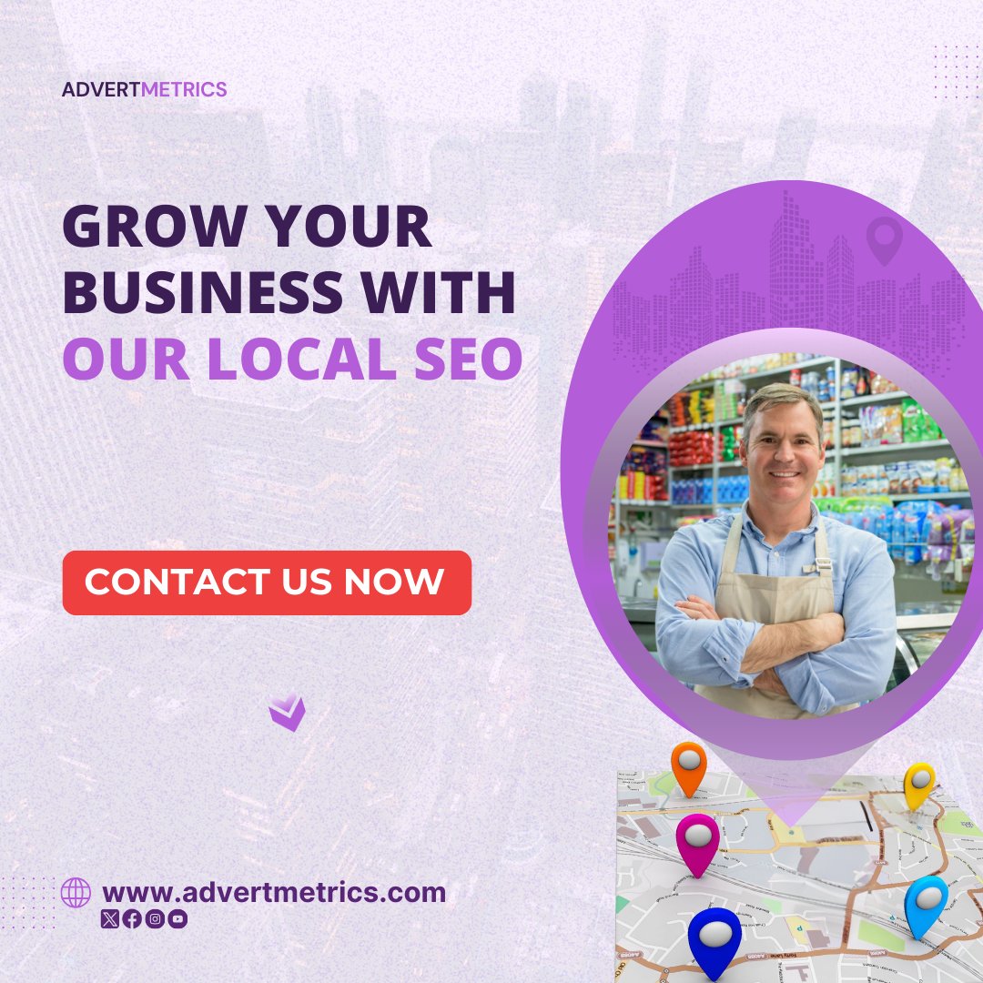 advertmetrics's tweet image. Dominate your local market with Advertmetrics’ local SEO strategies. We help you attract customers in your area, drive foot traffic, and grow your business locally! Click the link below to get started.

advertmetrics.com/seo-service-co…

#LocalSEO #TargetLocalCustomers #AdvertmetricsSEO