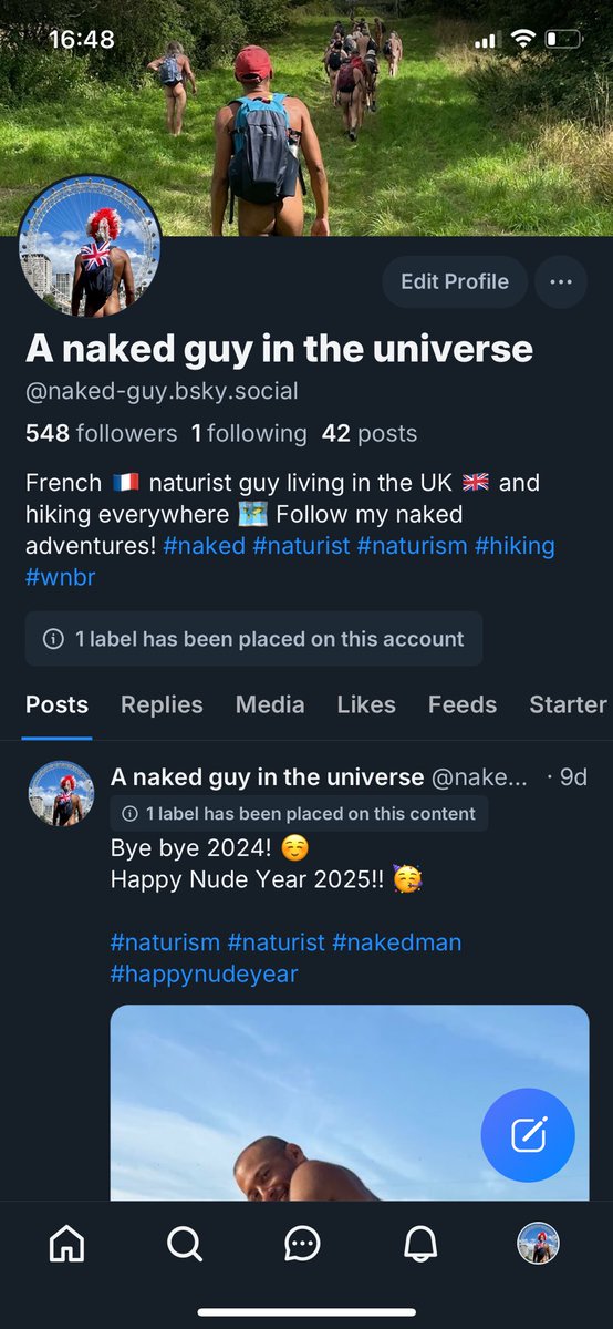 Join me on here! ☺️🐳🦕🩵

#naturism #naturist #nakedman