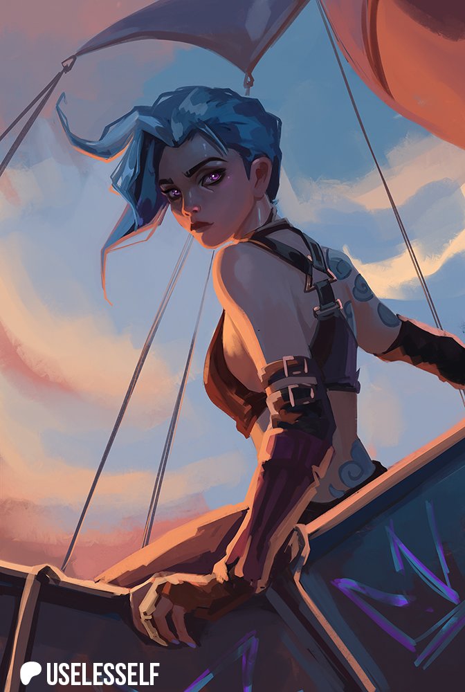 Useless_Elf's tweet image. I accepted my reality. Did you? 

(HD quality on P@tr3on :) )

#Jinx  #Arcane #Arcane2