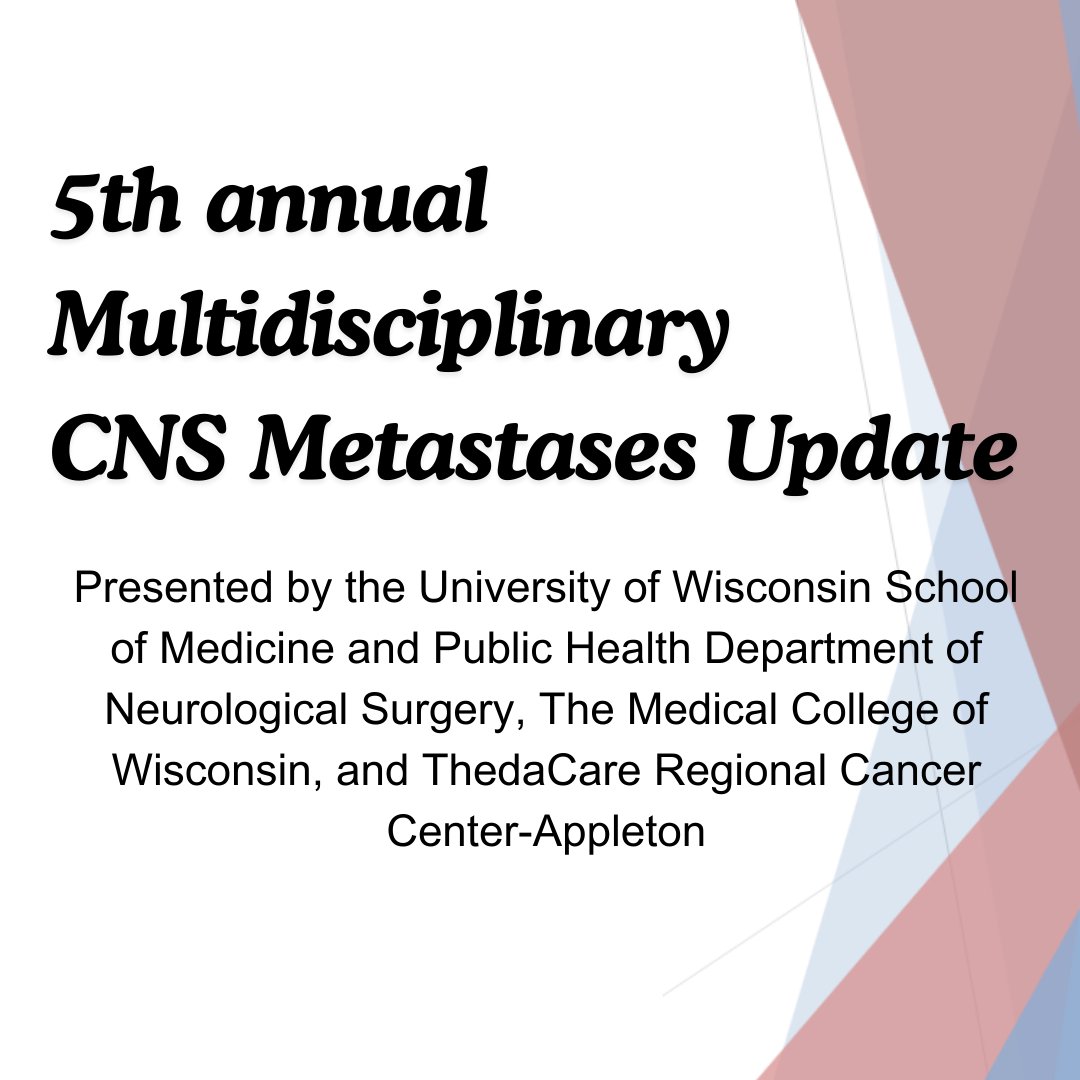 📷 Missed the 5th Annual Virtual Multidisciplinary CNS Metastases Update on Friday, November 8? We had an incredible lineup of experts from multiple specialties, sharing invaluable insights and cutting-edge knowledge. Check out the event here: youtu.be/d3XssZ_uj1w