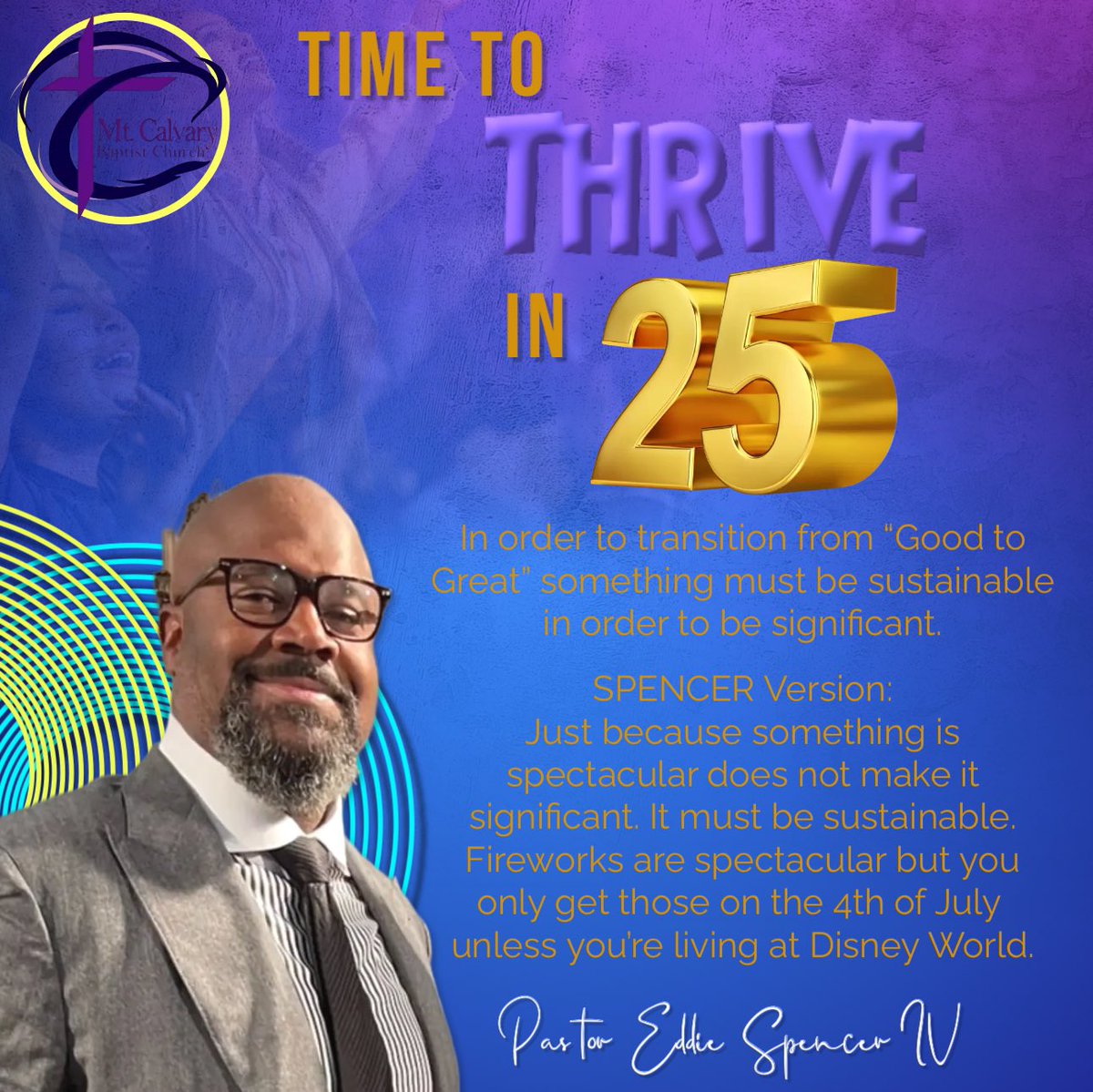 Let’s not just survive; let’s THRIVE in 2025!

#thrive #thrivein25 #dailyprayer #mcbc #themount #theresnomountlikethismount #theword #pastoresiv #esivministries