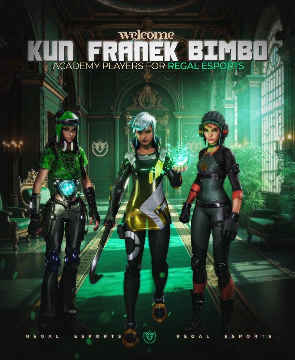 RegalEsport's tweet image. Today we WELCOME 3 new emerging talents to our academy!

Greetings to our 3 Princes @Kunfn_, @franek_fn &amp;amp; @bimbofn! 🏰

Do they have what it takes to become the next King? 👑