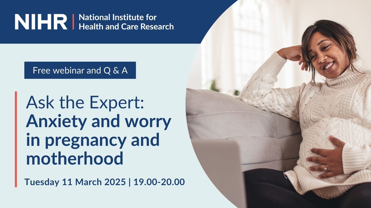 Ask the Expert: Anxiety in pregnancy and motherhood research webinar

Put your questions to Professor Colette Hirsch on Tuesday 11 March 2025, from 7pm to 8pm in an online webinar.

Sign up for the free webinar: tinyurl.com/mrtmmaxn